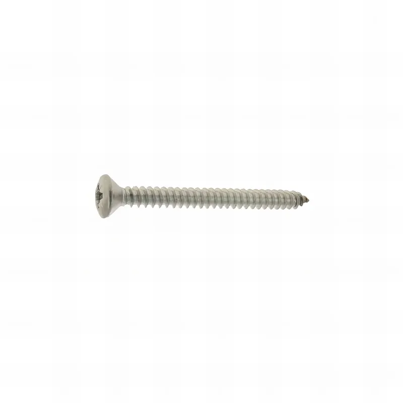 100 Vis tôle tête fraisée bombée pozidriv DIN7983 Inox A2 4.8 X 50.8